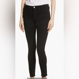 Frame Le Skinny De Jeanne Black Skinny Jeans